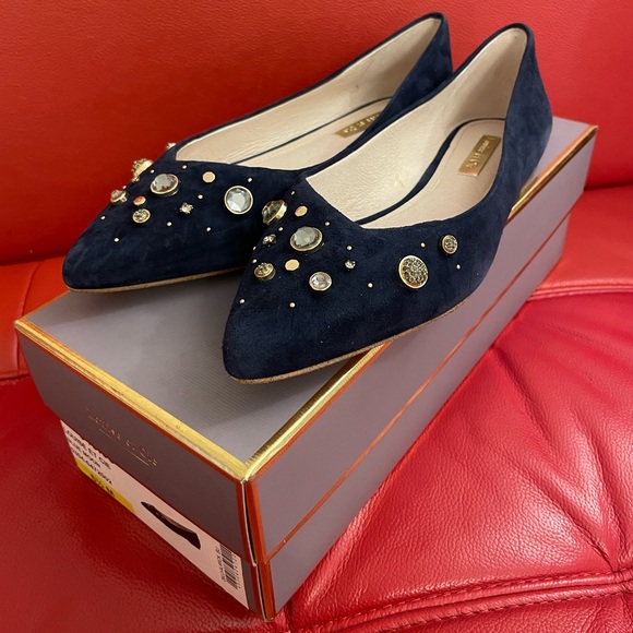 Louise et Cie Shoes - Louise et Cie - Blue Suede Pointed Toe // Sz 6.5